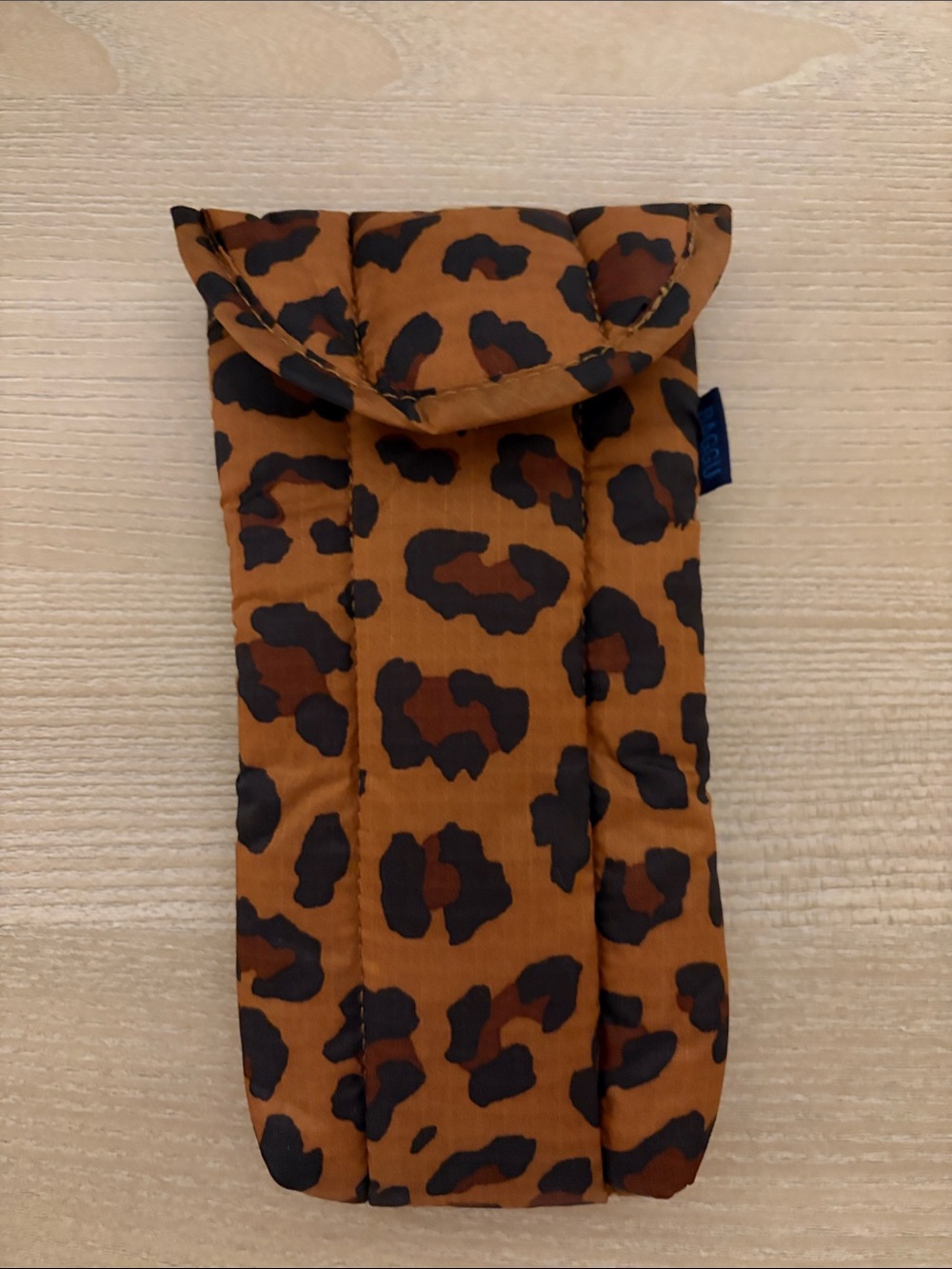 BAGGU Leopard Print Sunglasses Pouch - Brown & Black